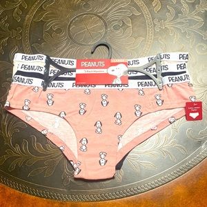 COPY - Peanuts 3 Pack Hipsters Size Large